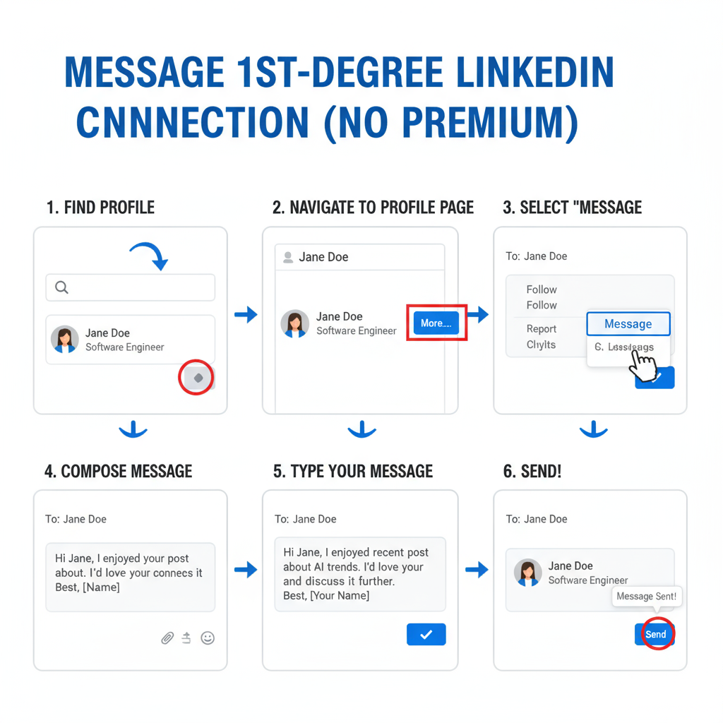 Sending Connection Requests with a Personalized Note — can you message on linkedin without premium