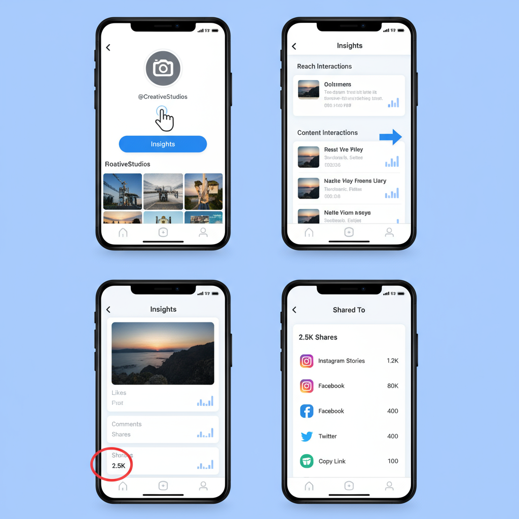 Public Shares, Private Shares, and Story Shares — can you see who shares your instagram post