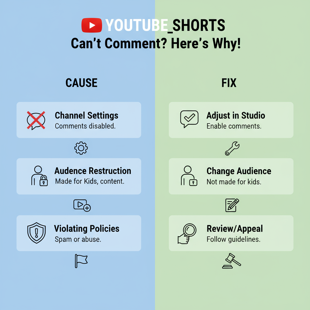 Check if the Creator Has Disabled Comments — cant comment on youtube shorts