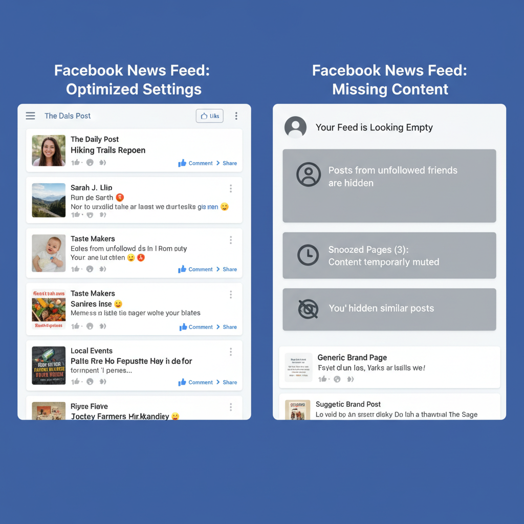 Step 2: Review Facebook’s News Feed Preferences — cant see posts on facebook