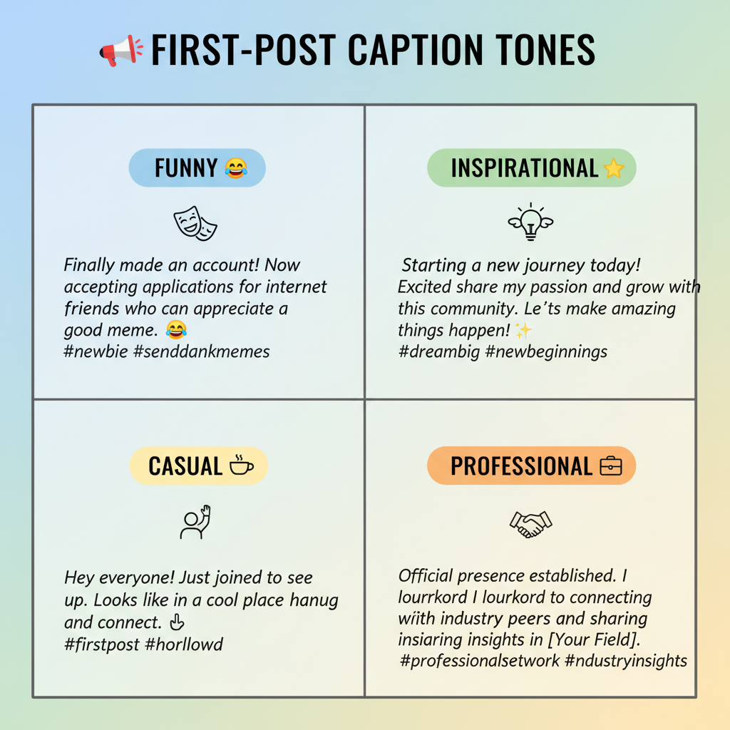 Add a Call-to-Action (CTA) — caption for first instagram post