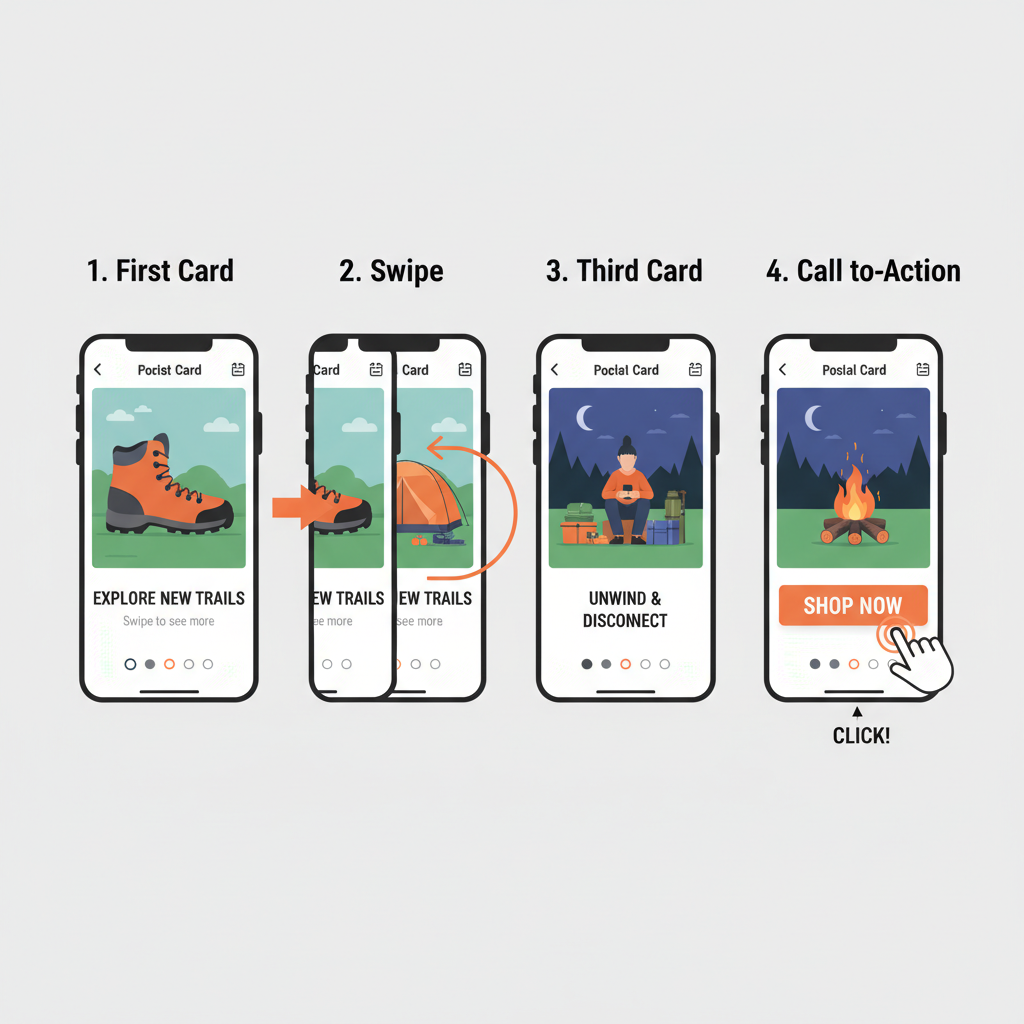 3. SaaS Company Explaining Features Step-by-Step — carousel ads examples
