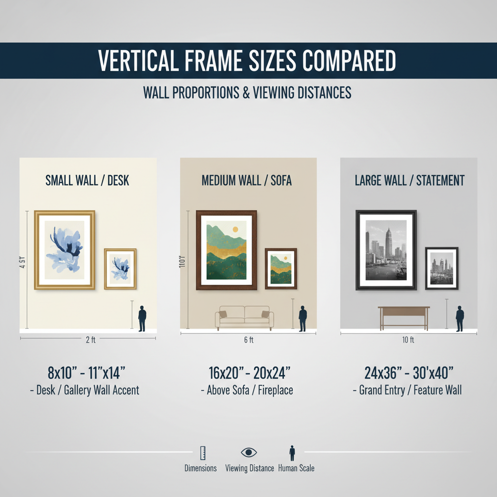 Accounting for Matting and Borders — choose right vertical frame size