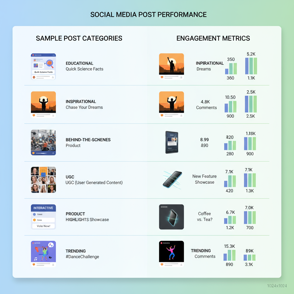 2. Inspirational & Motivational Posts — content categories for social media
