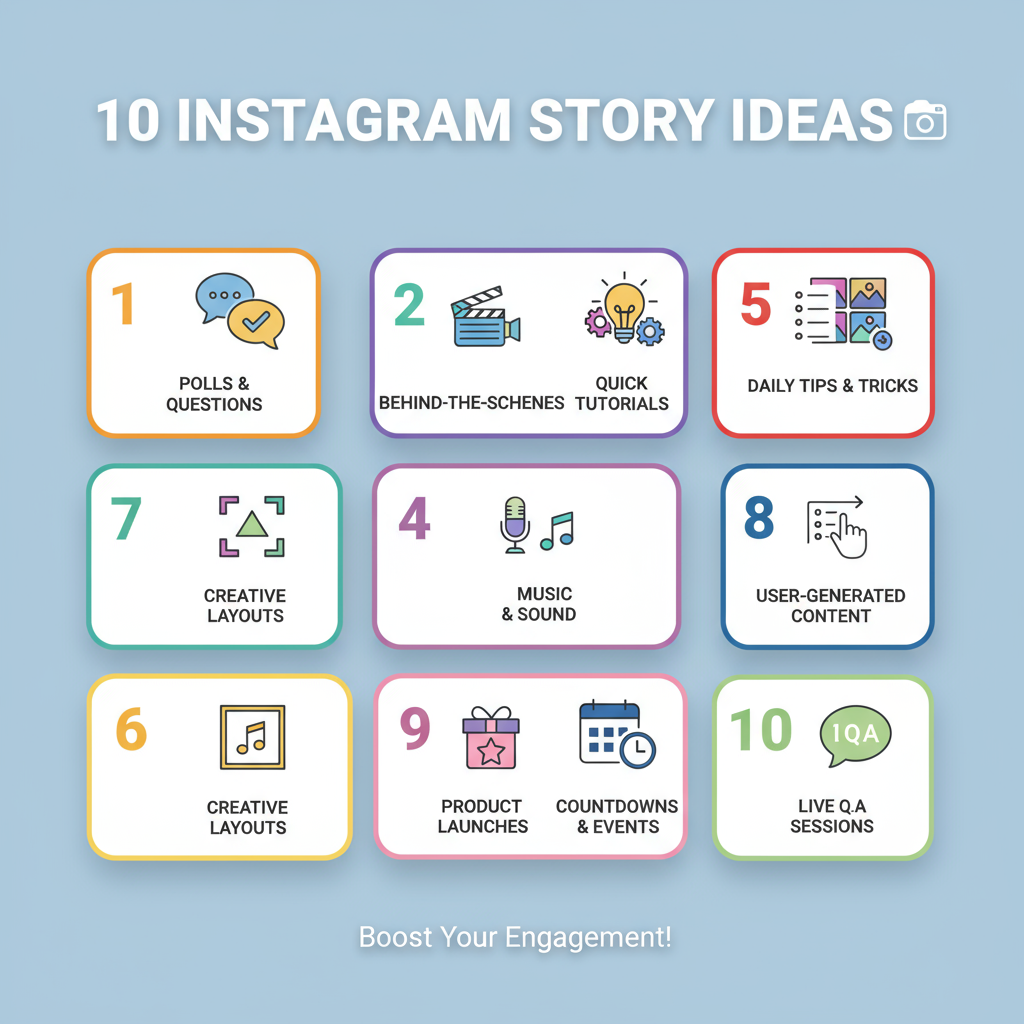 Use Creative Layouts and Templates for a Stylish Look — cool instagram story ideas