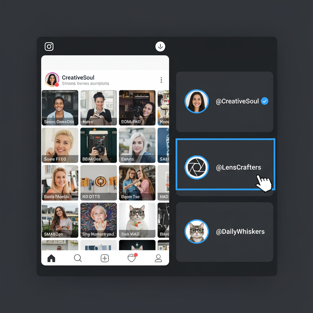 Using Instagram’s Native “Add Account” Feature — create multiple instagram accounts