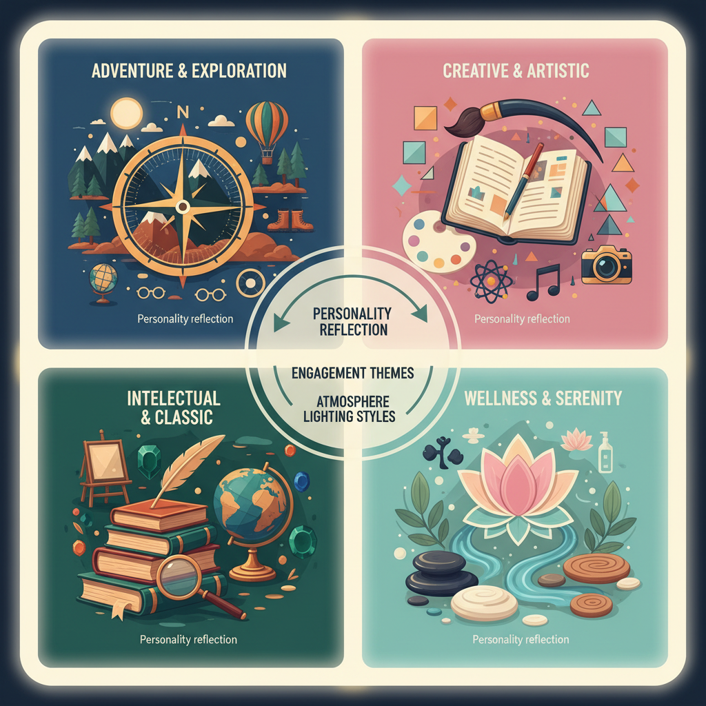 Design a Theme That Reflects Your Personalities — creative engagement setup ideas
