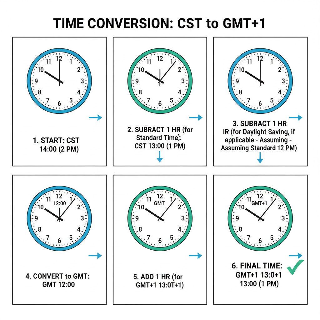 Daylight Saving Time: CDT vs. CST — cst to gmt plus 1 conversion guide