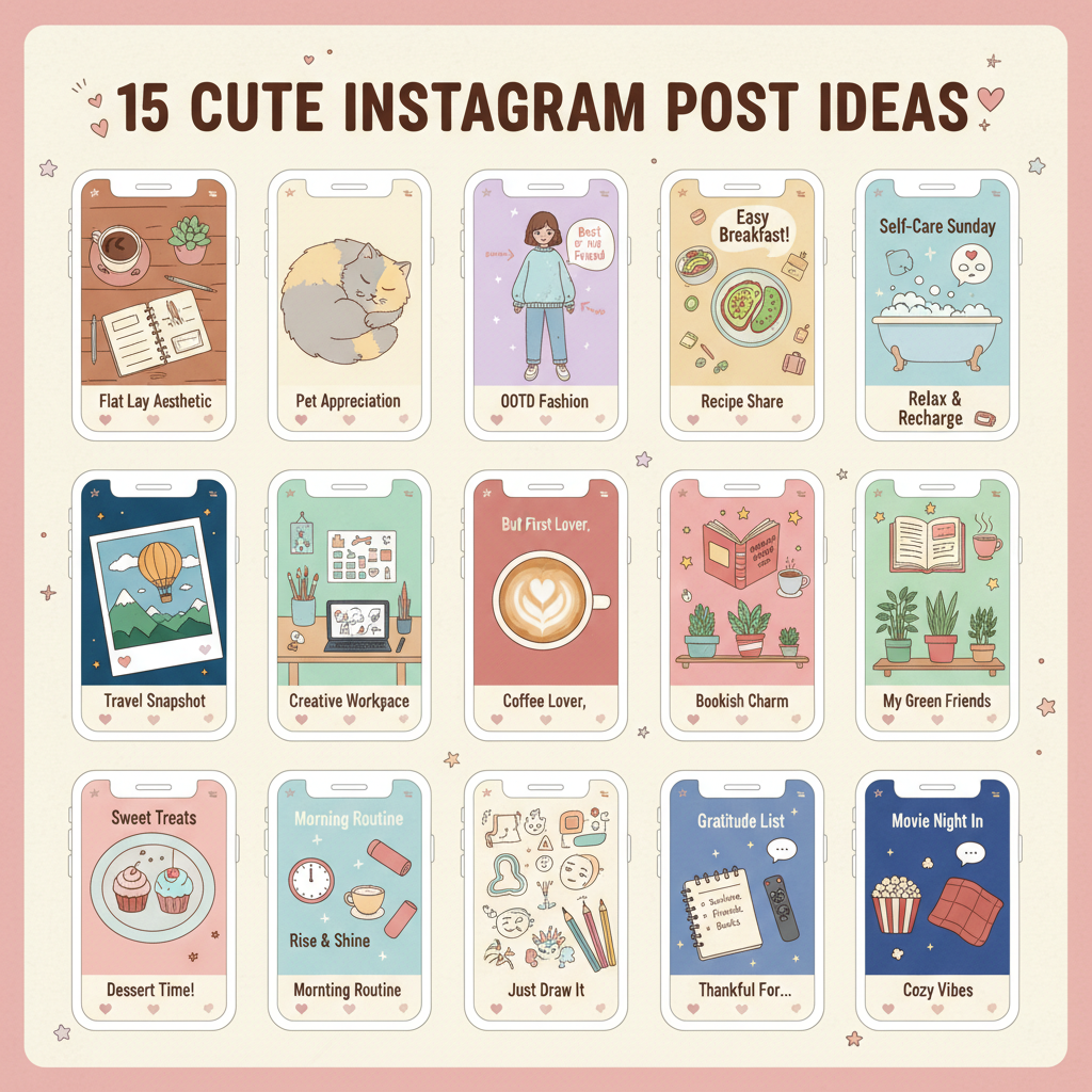 15 Cute Instagram Post Ideas to Increase Engagement — cute instagram posts