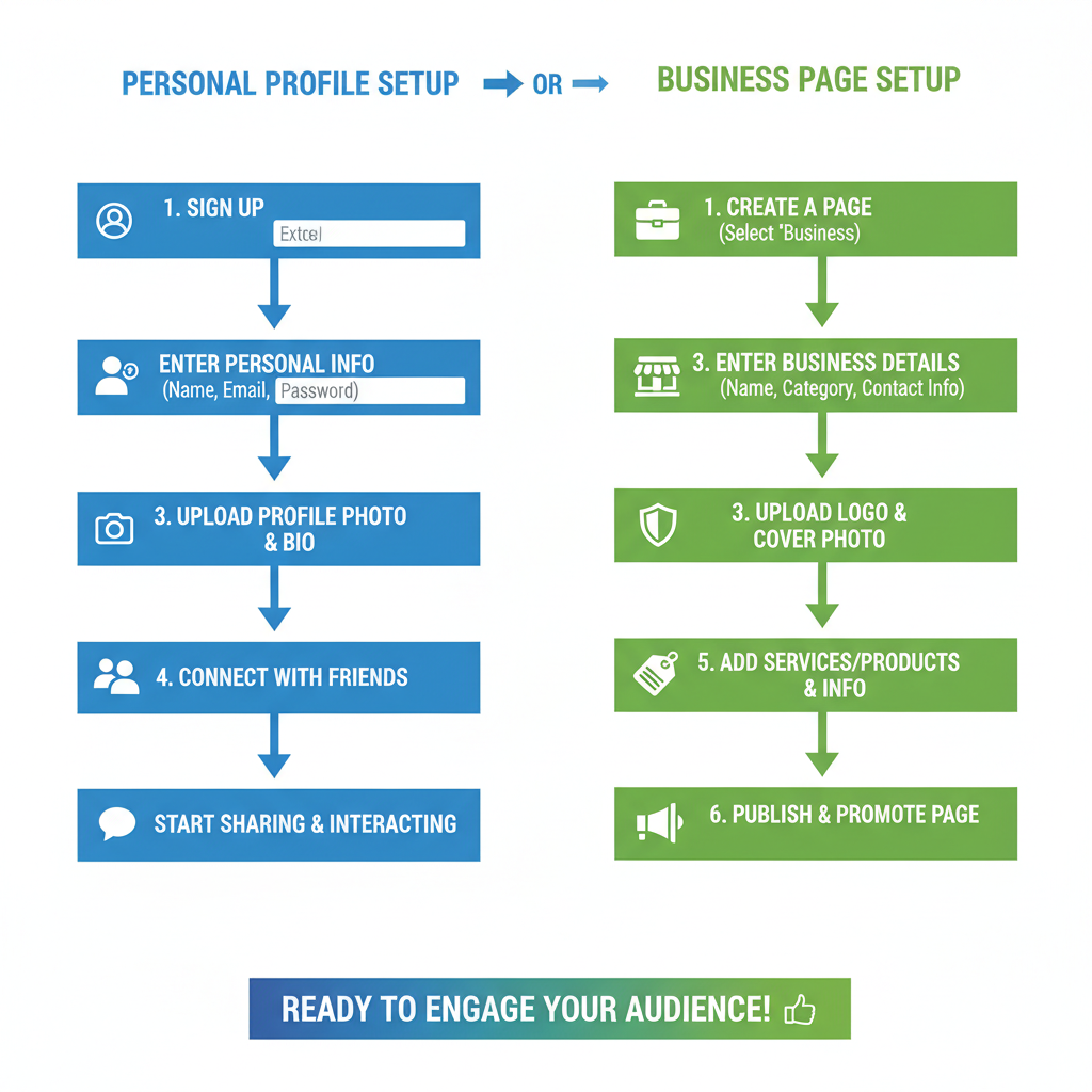 Purpose of a Page — difference between facebook page and profile