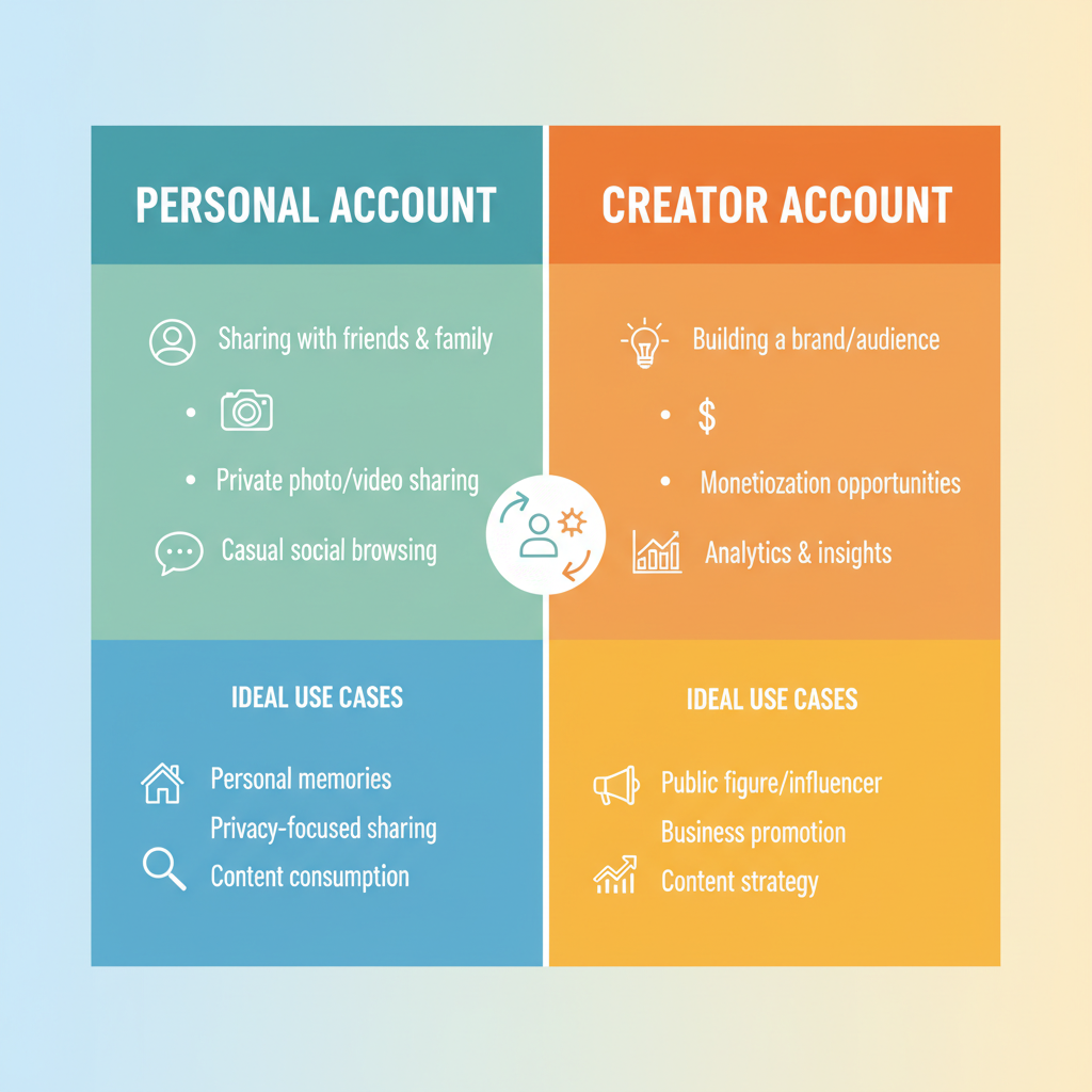 Creator Account: Features Aimed at Influencers and Public Figures — different kinds of instagram accounts