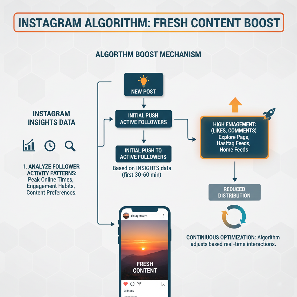 How the Instagram Algorithm Amplifies Fresh Content — does post time matter on instagram