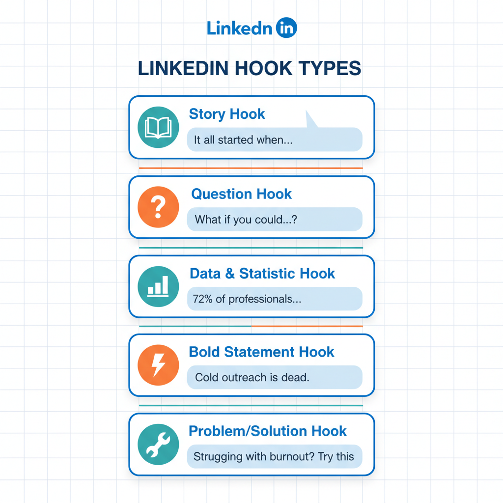 Story Hooks: Starting with a Relatable Personal or Client Story — effective hooks for linkedin posts