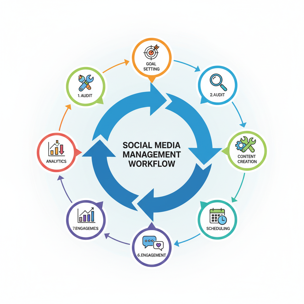 Finding Optimal Times — efficient social media management workflow for brands