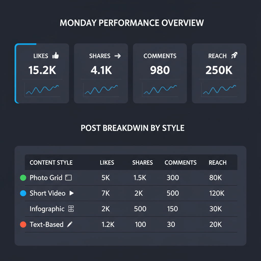 Use Visual Content That Pops — engaging monday facebook posts