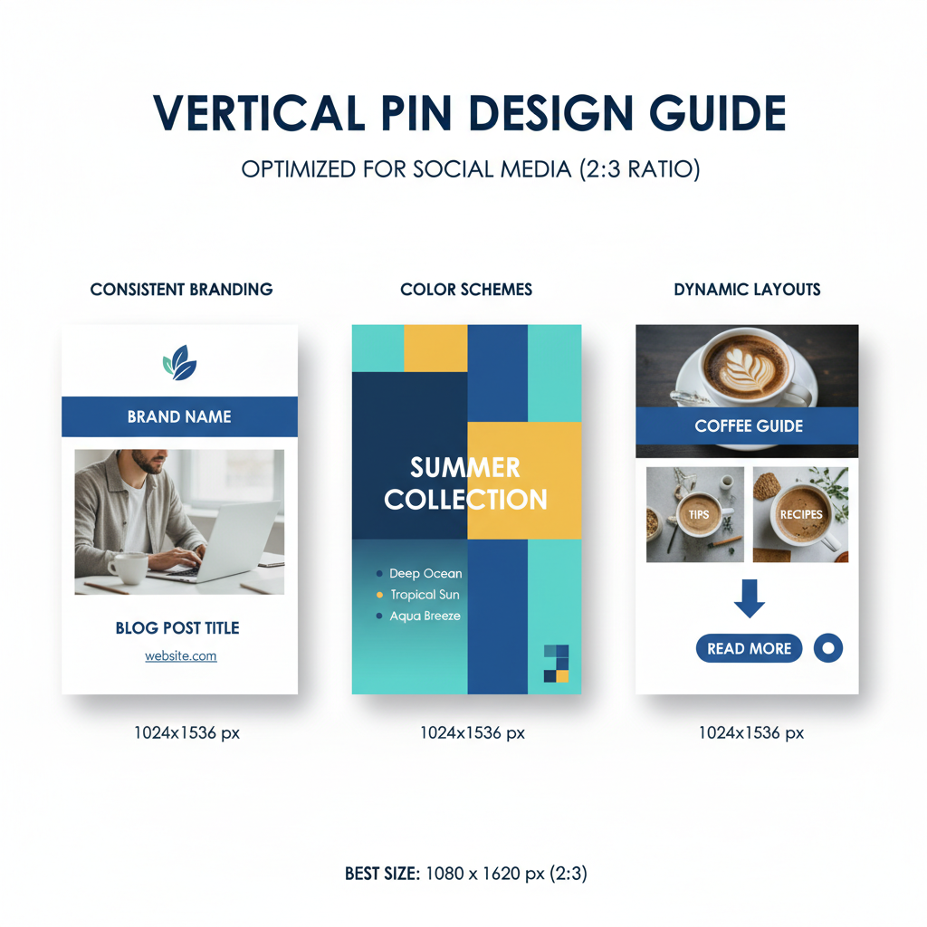 Design Eye-Catching Vertical Pins (2:3 Ratio) — essential tips for growing your pinterest account fast