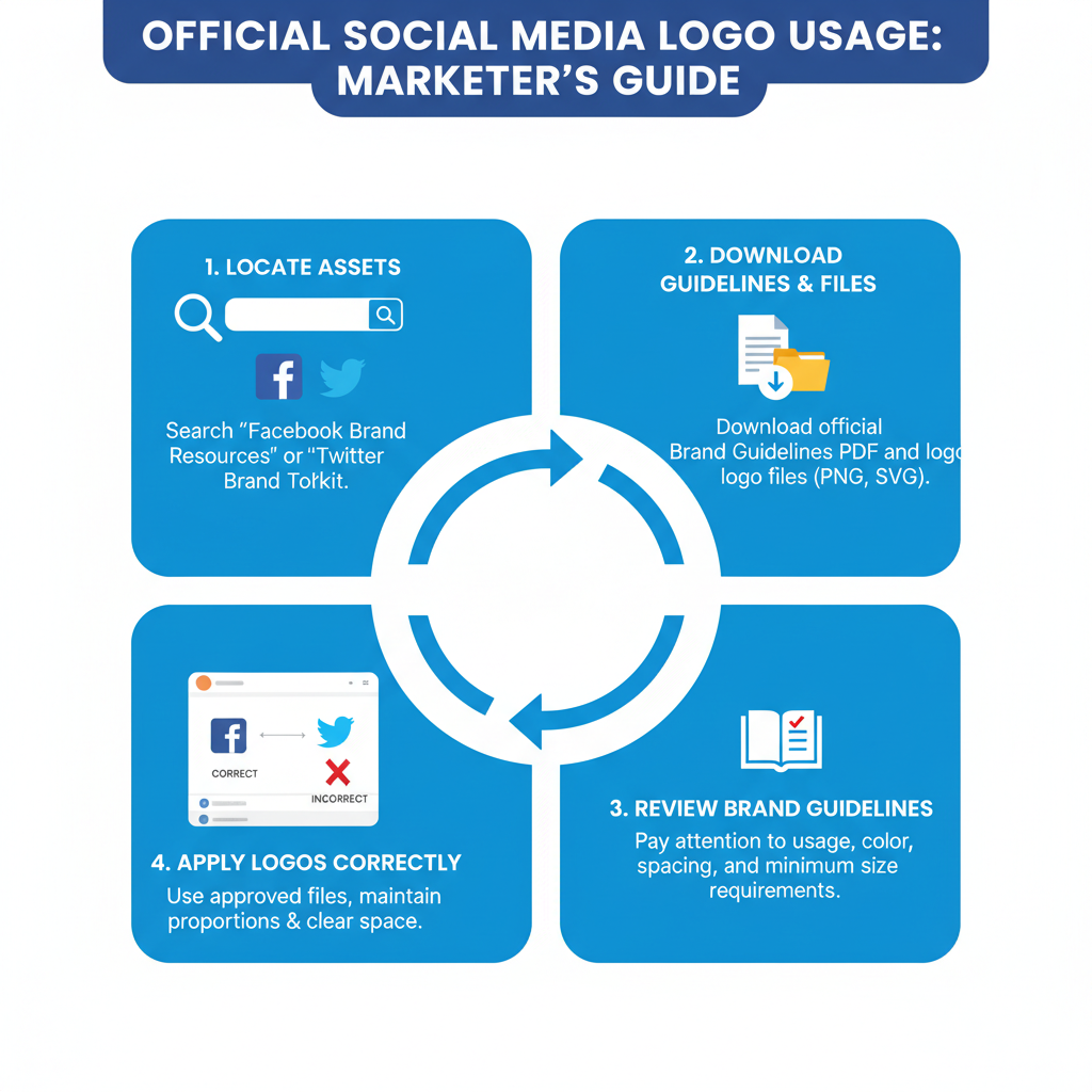 Importance of Maintaining Visual Consistency — facebook and twitter logo guide