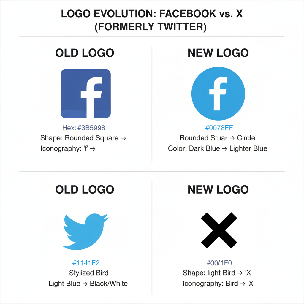 Combining Facebook and Twitter Logos in Multi-Platform Campaigns — facebook and twitter logo guide