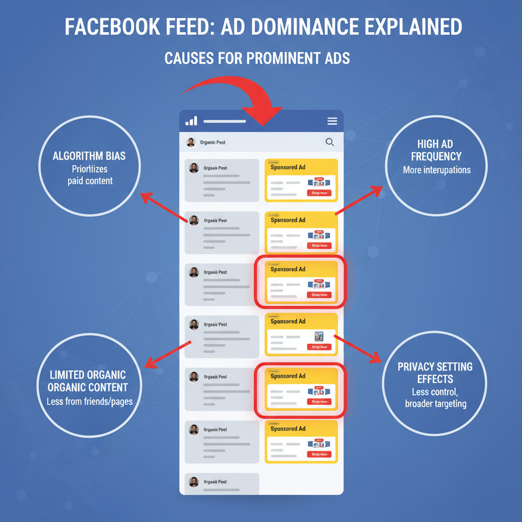 How User Interactions and Privacy Settings Influence Ad Targeting — facebook feed is all ads