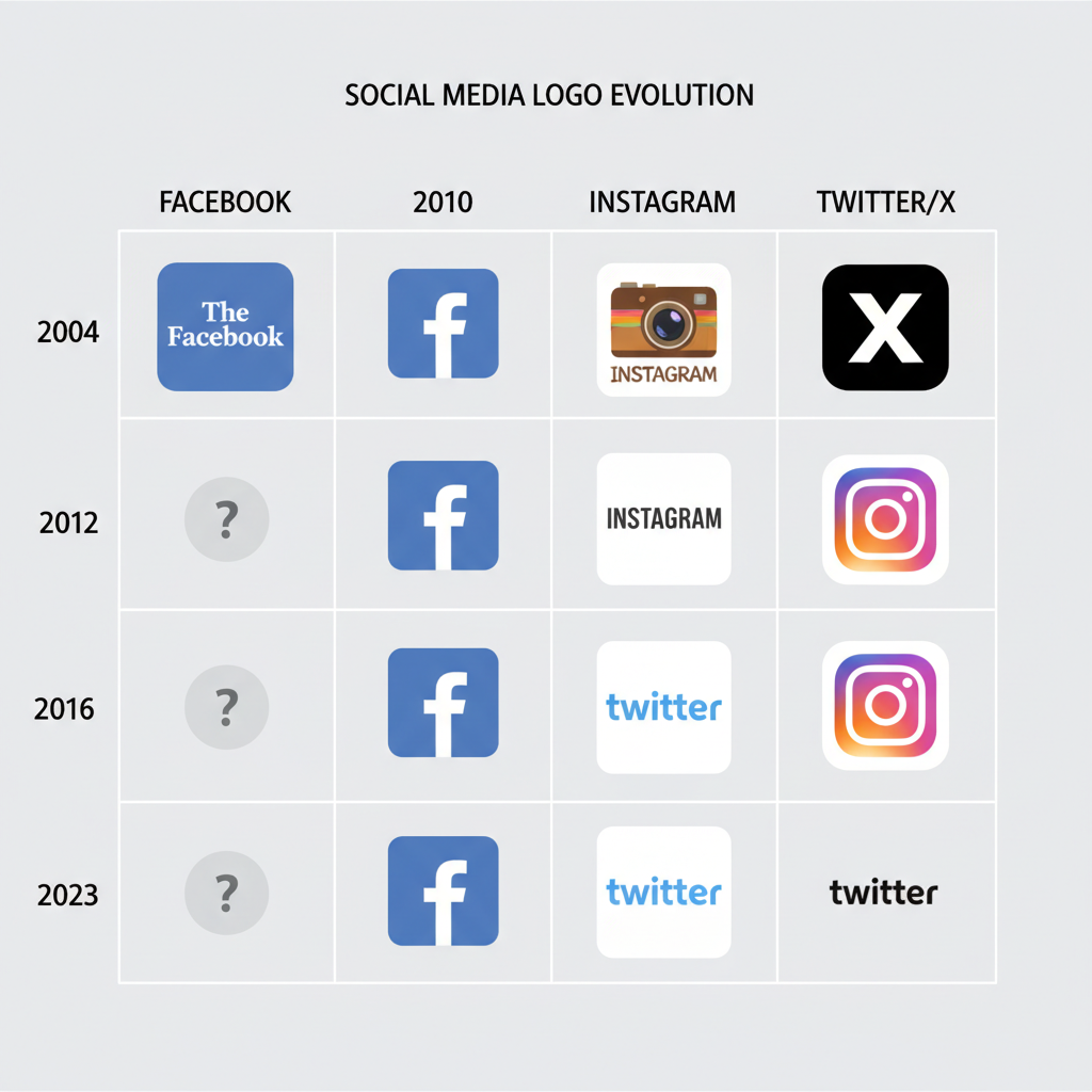 The Evolution of the Twitter Logo and the 2023 Rebrand to X — facebook instagram twitter logos