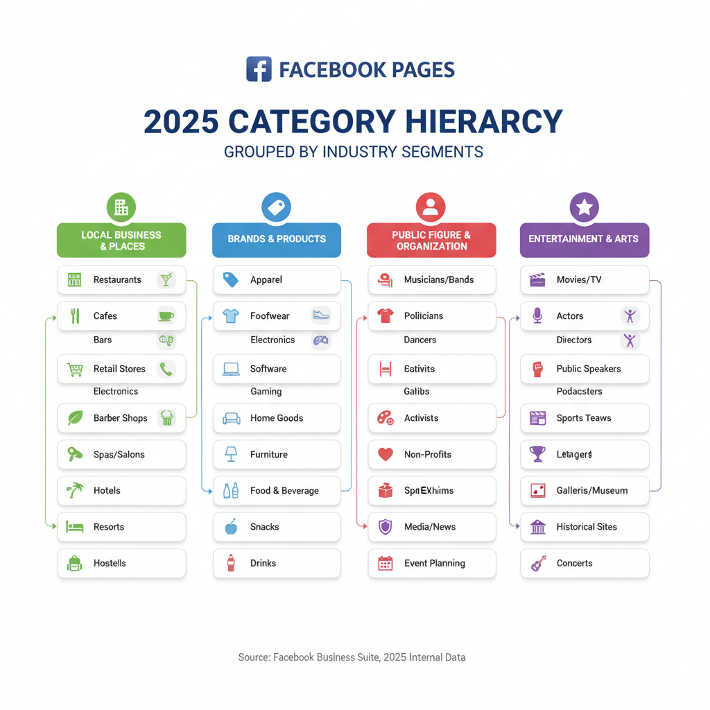 Community & Public Figure Categories: Influencers, Non-Profits, Local Groups — facebook page category list 2025