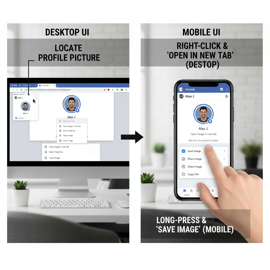 Open the Target Profile in Facebook App or Desktop — facebook pp download