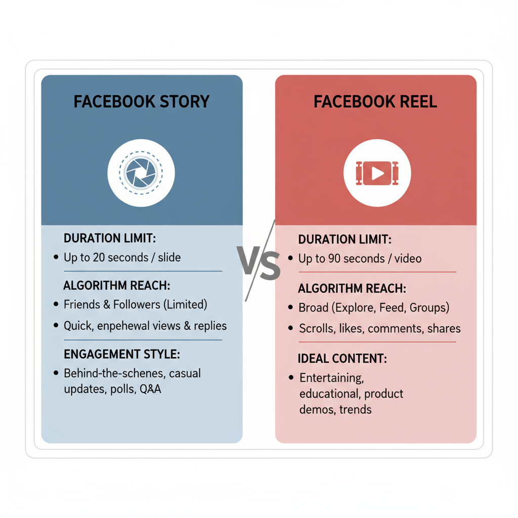 Engagement Metrics and User Interaction — facebook story vs reel