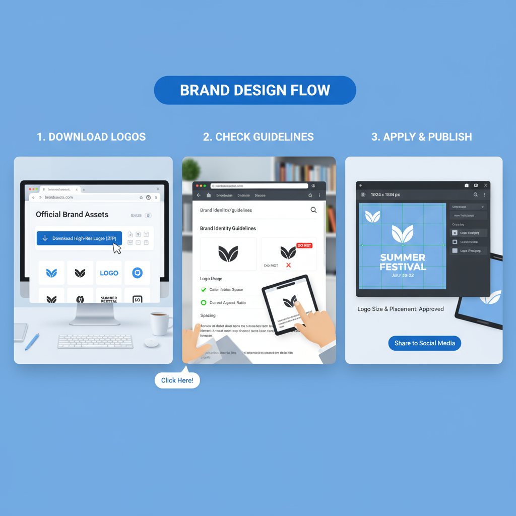Full-Color, Monochrome, and Outline Logo Versions — fb instagram tiktok logo guide