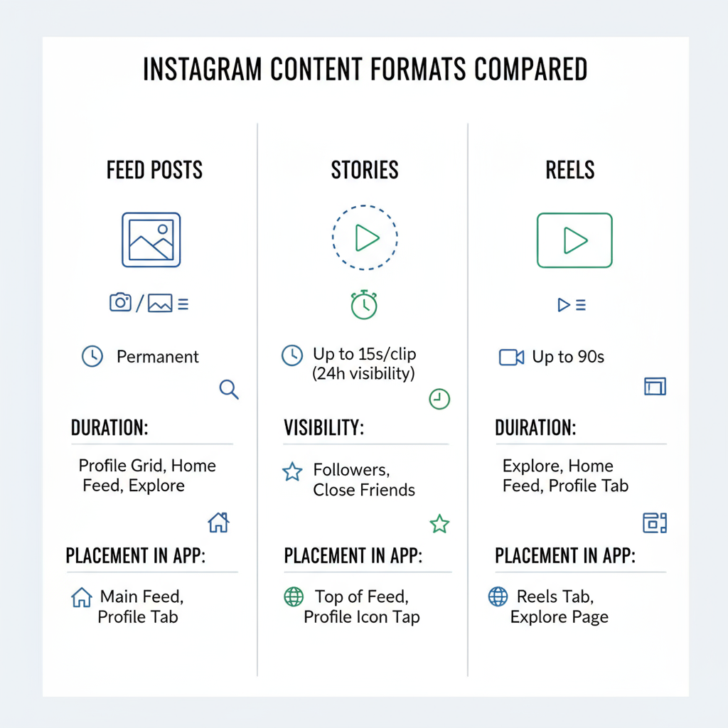 Feed Posts vs. Stories vs. Reels — feed meaning on instagram