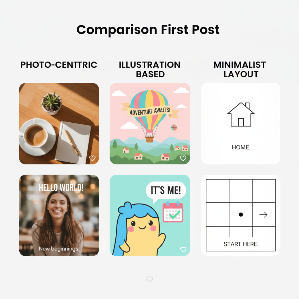 Choose a Strong Visual Style — first post for instagram