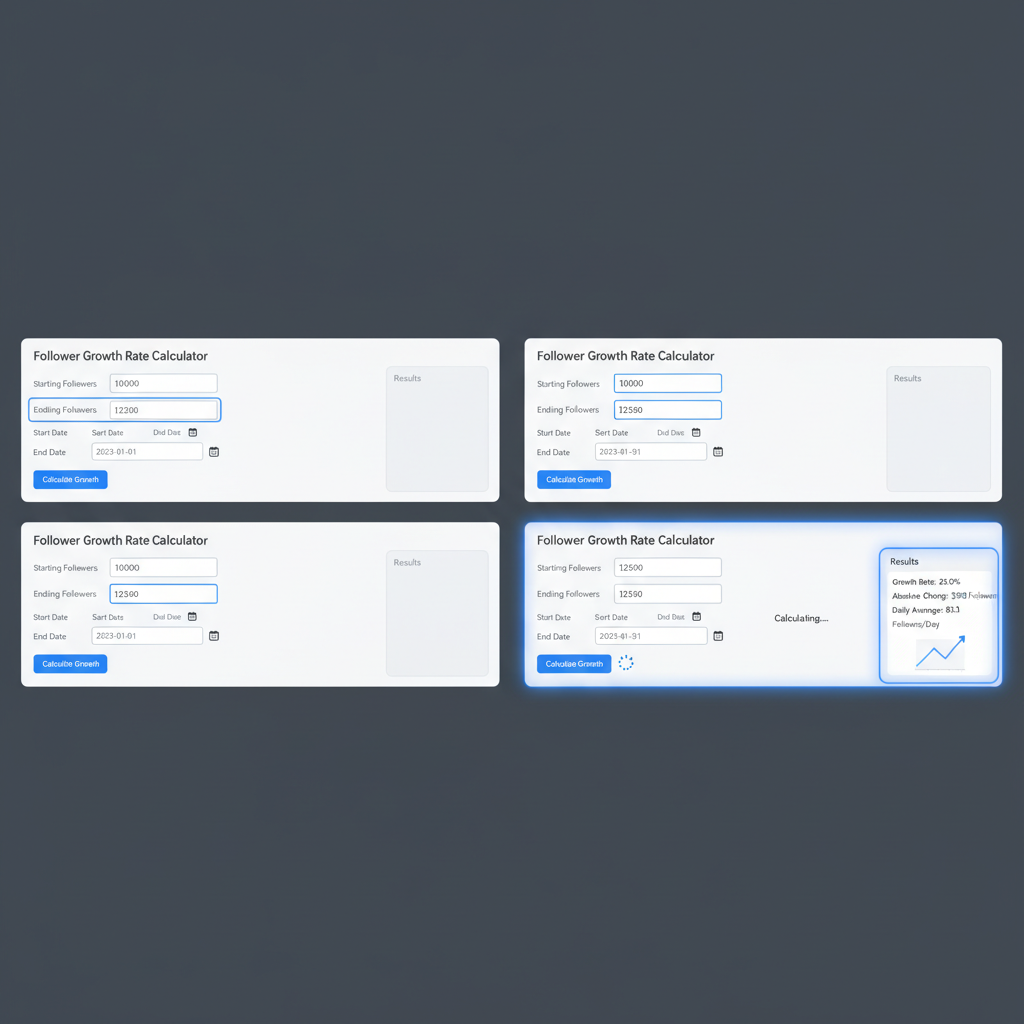 Step-by-Step Guide to Using a Follower Growth Rate Calculator — follower growth rate calculator