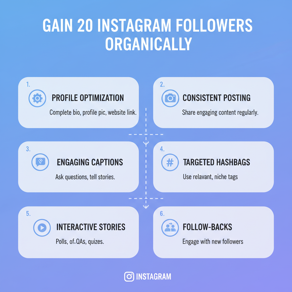 How to Organically Gain Your First 20 Followers — free 20 followers for instagram