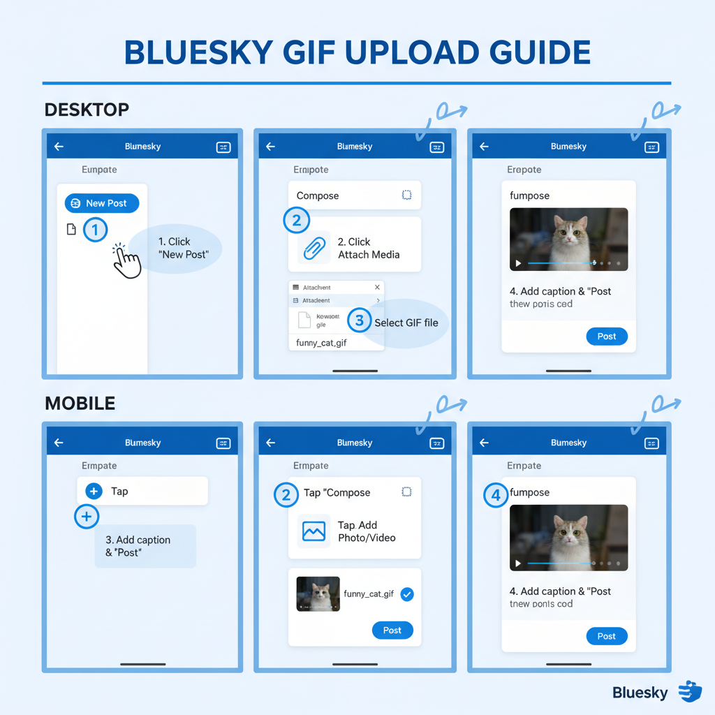 Compatibility of GIFs on Bluesky: Native or Workarounds? — gifs on bluesky