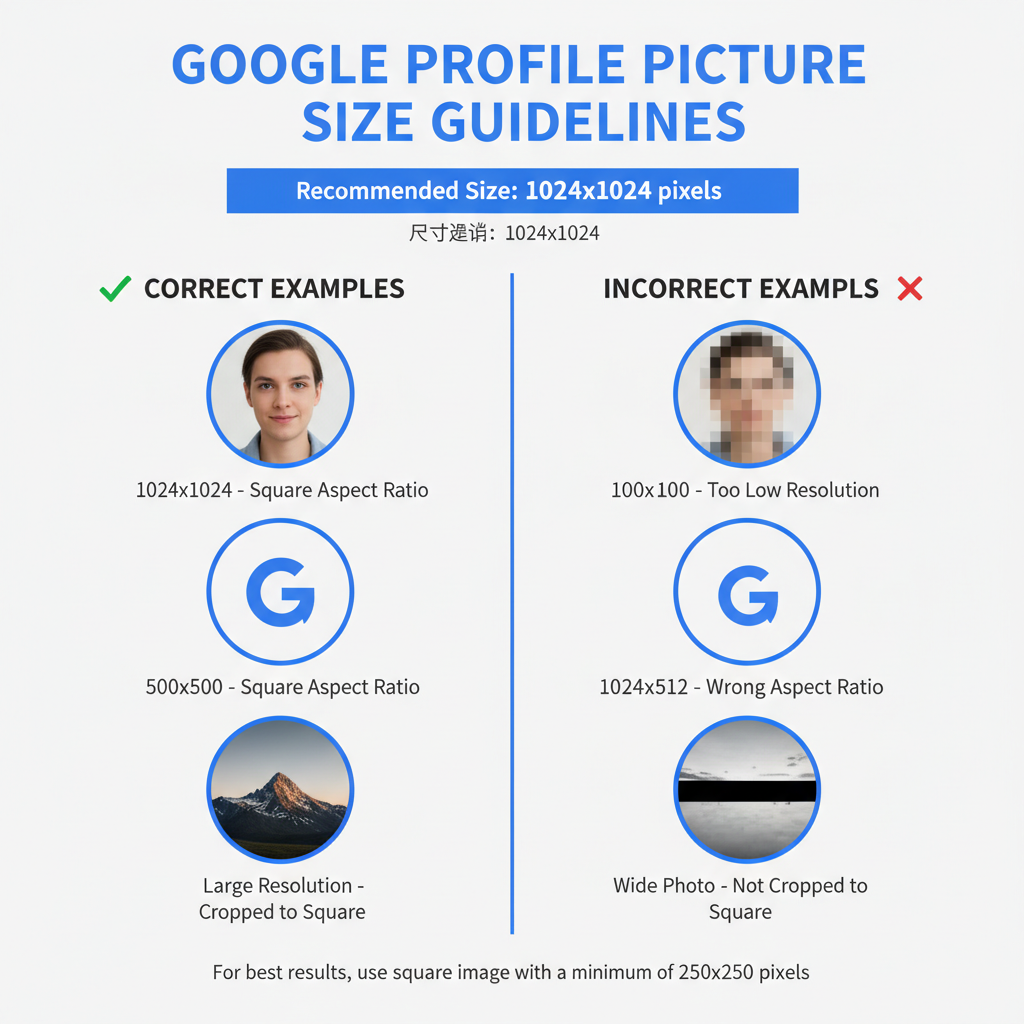 Introduction to Google Profile Picture Size — google profile pic size guide