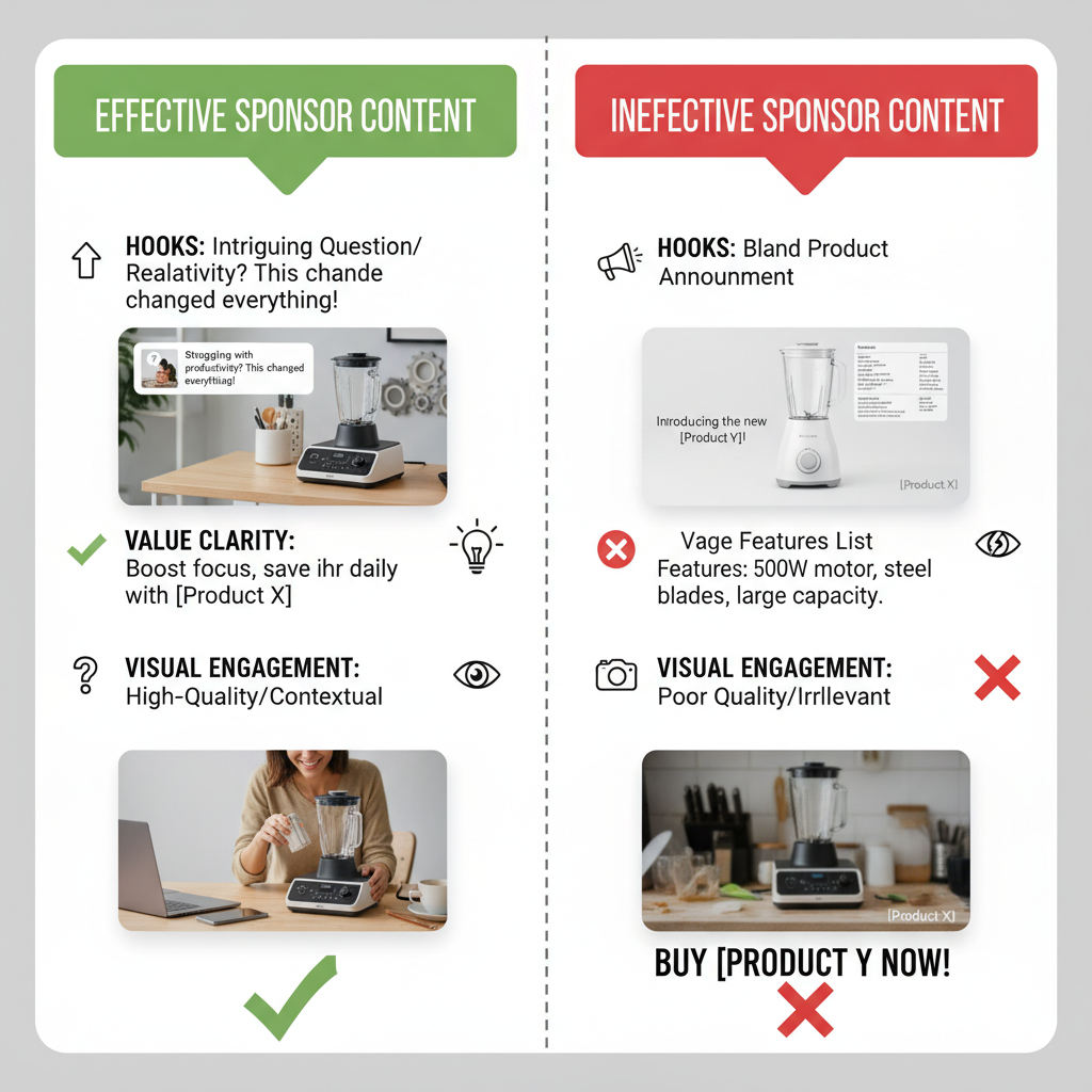 Research the Sponsor’s Brand Voice, Values, and Customers — great sponsor content posts