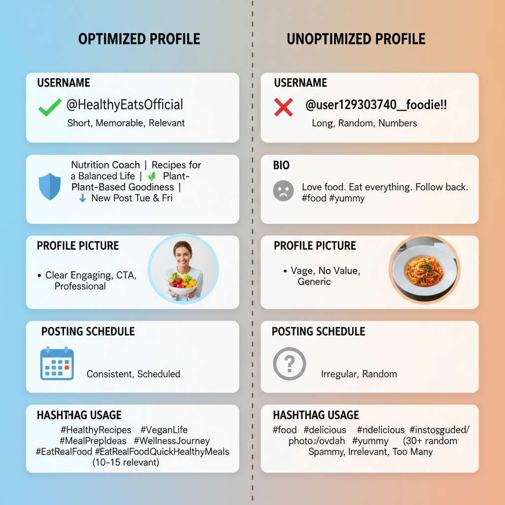 Optimize Your Username, Bio, and Profile Picture — grow organic followers instagram