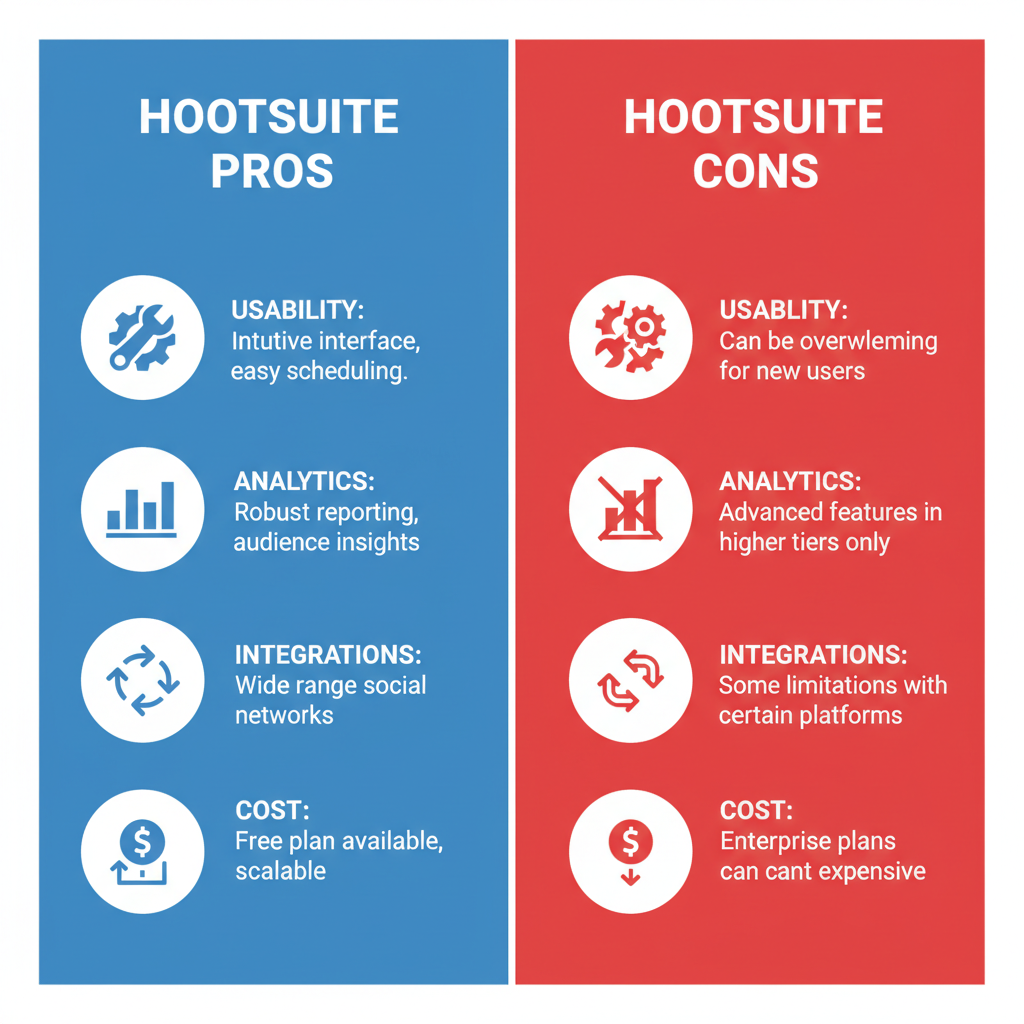 Hootsuite Pros and Cons for Social Media Management — hootsuite pros and cons