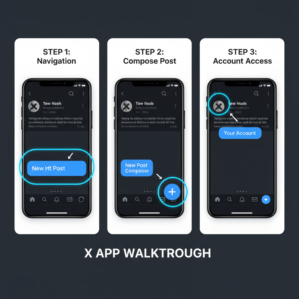 Navigating the X Interface — how do i post on x