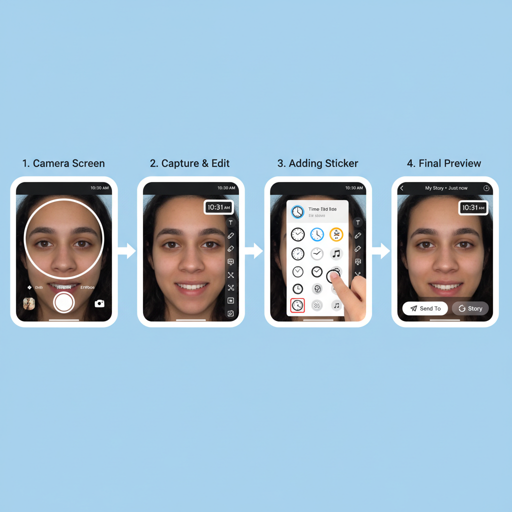 How to Get the Time Sticker on Snapchat — how do you get the time on snapchat