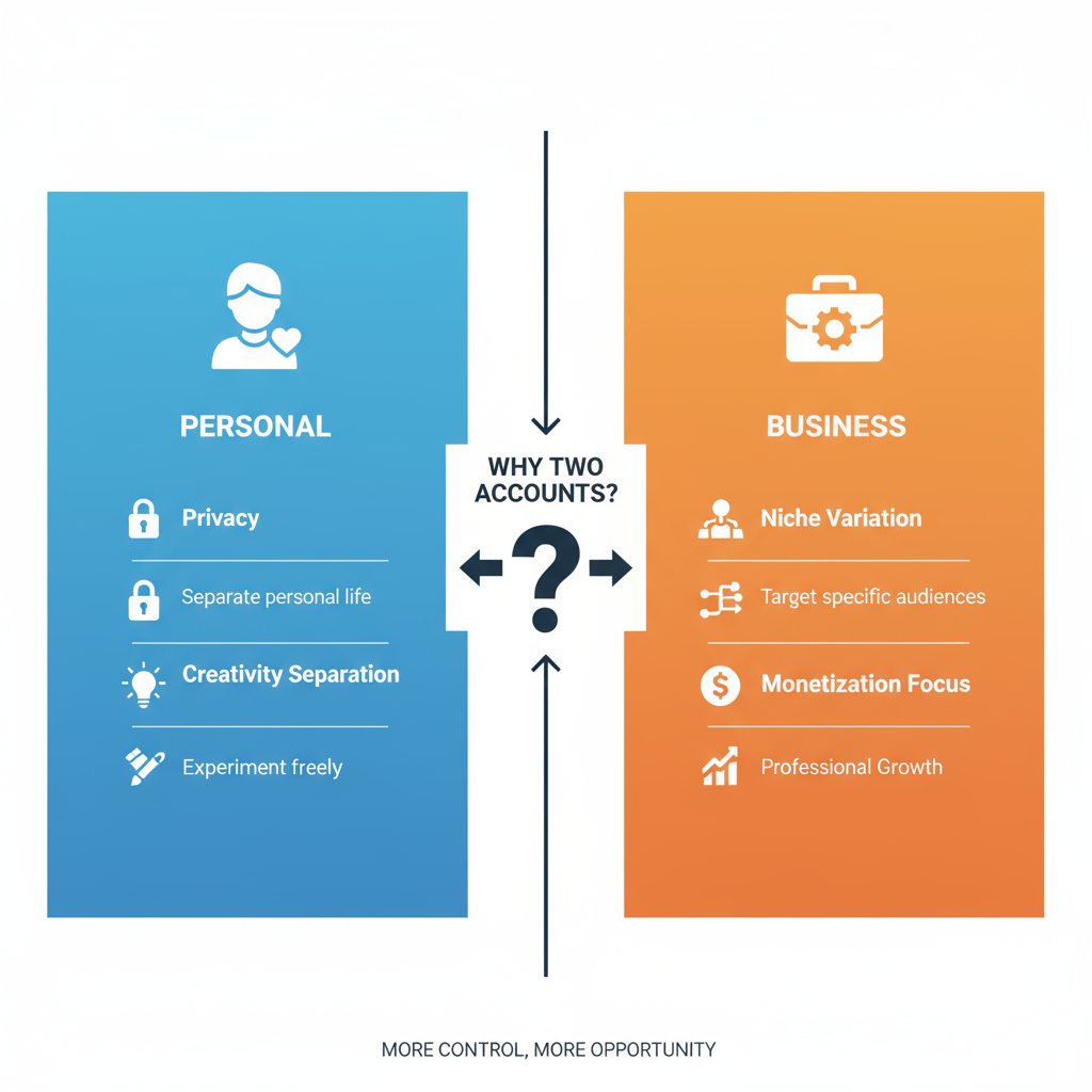 4. Creativity Separation — how do you have two instagram accounts
