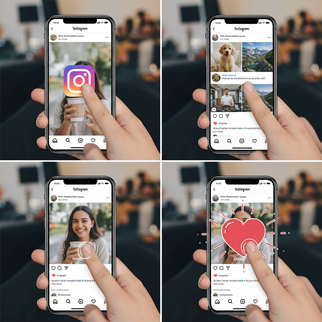 Quick Reference for Mobile Actions — how do you like photos on instagram