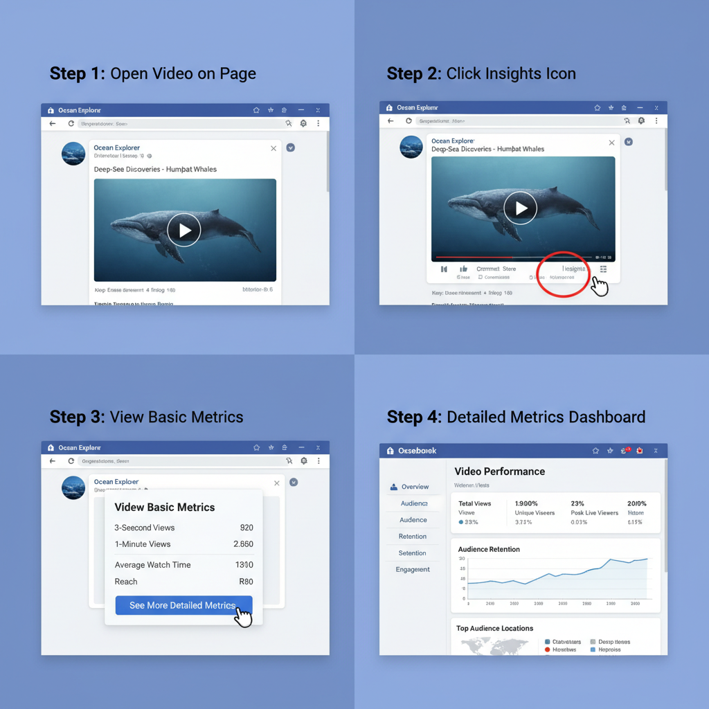 On a Personal Profile — how do you see views on facebook videos