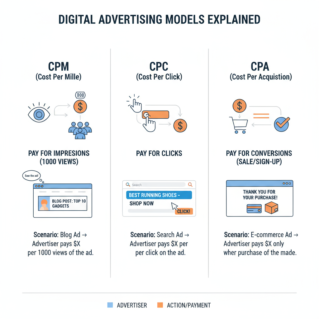 Key Ad Models — how does social media make money