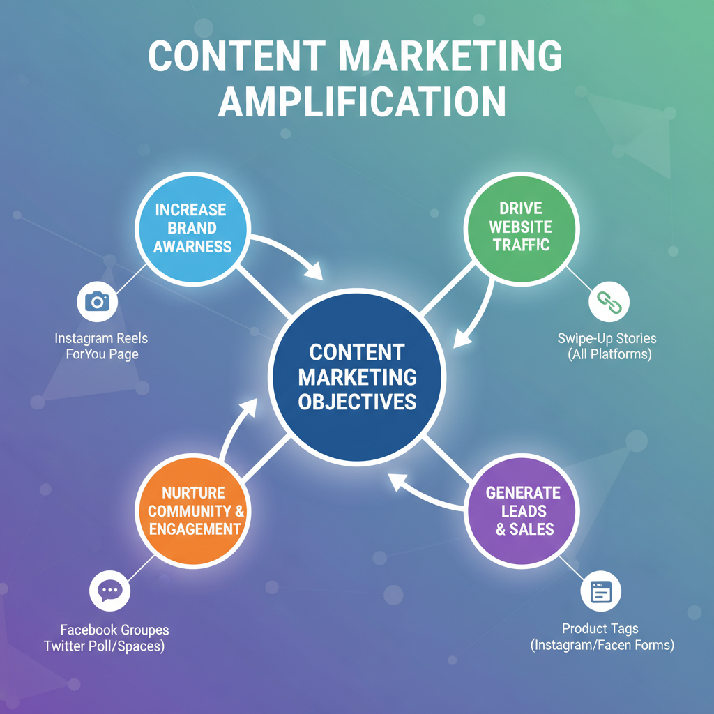 Key amplification benefits: — how does social media support content marketing