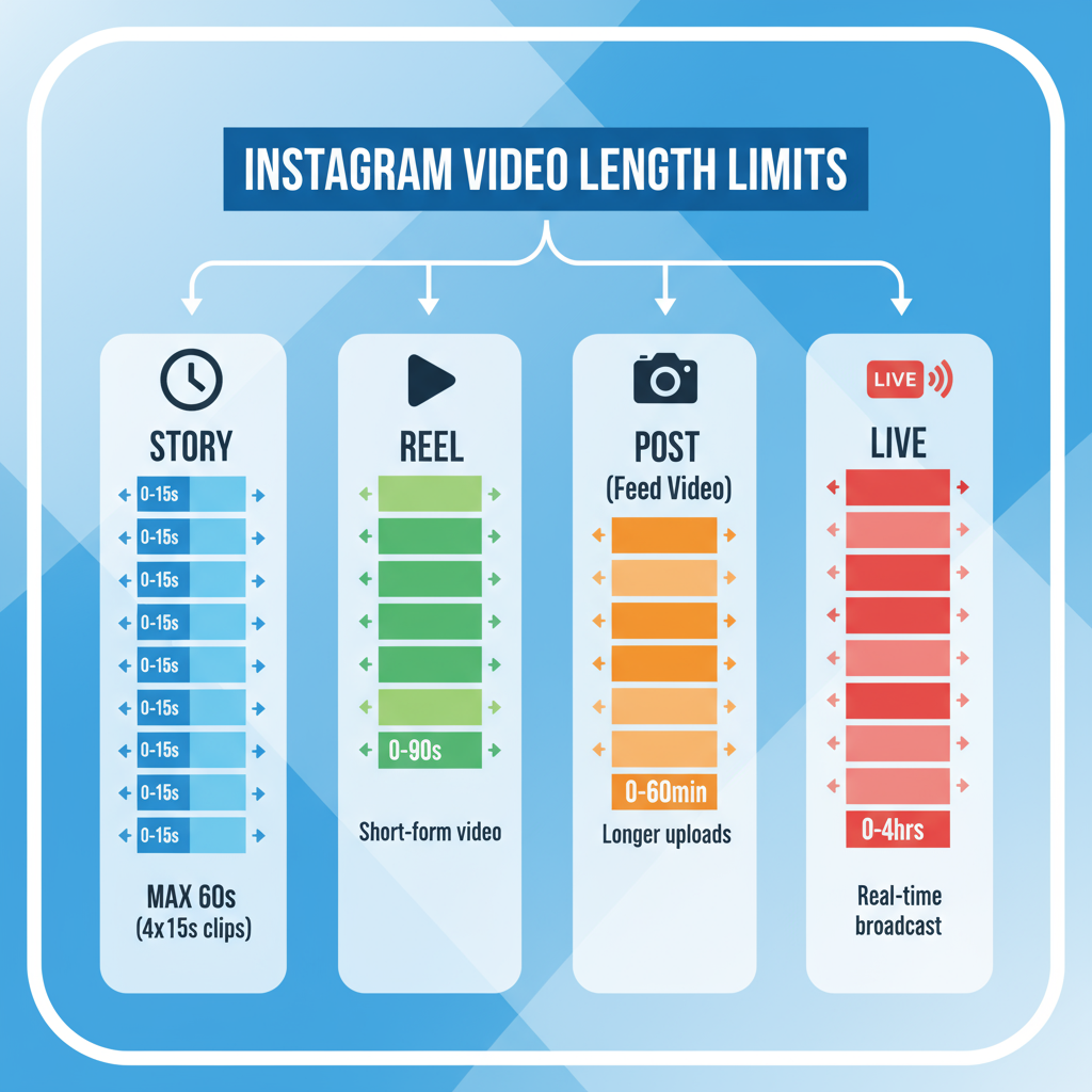 How Instagram Splits Longer Videos into Multiple Clips — how long can a video be on instagram story