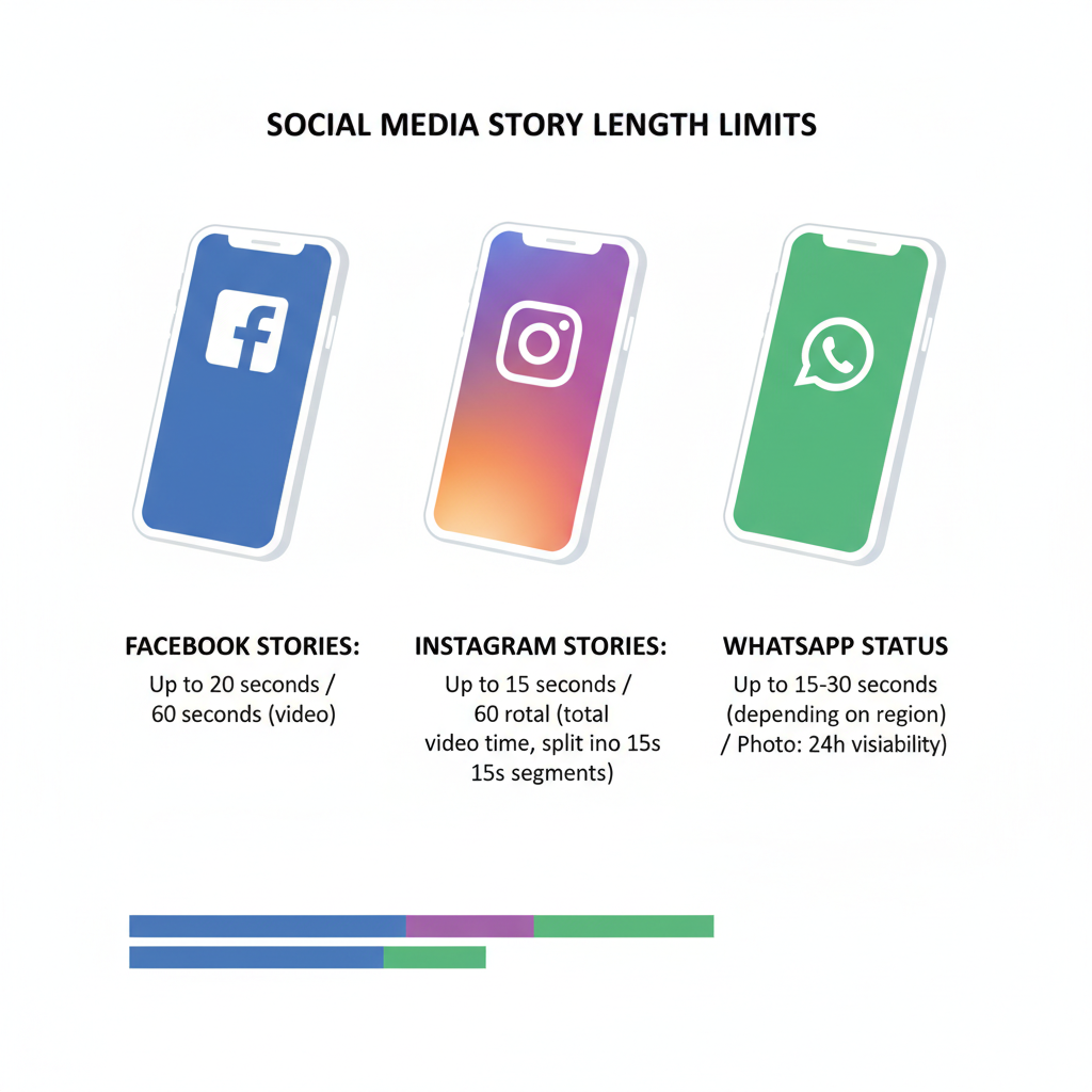 Profile vs. Page vs. Messenger Story Limits — how long can facebook stories be