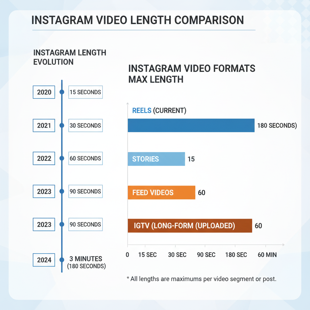 Historical Changes in Instagram Reels Length — how long can reels on instagram be