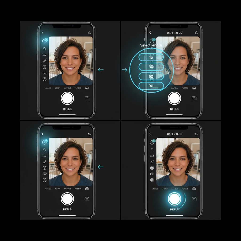 How to Select and Change Reel Length Before Recording — how long is a reel on instagram