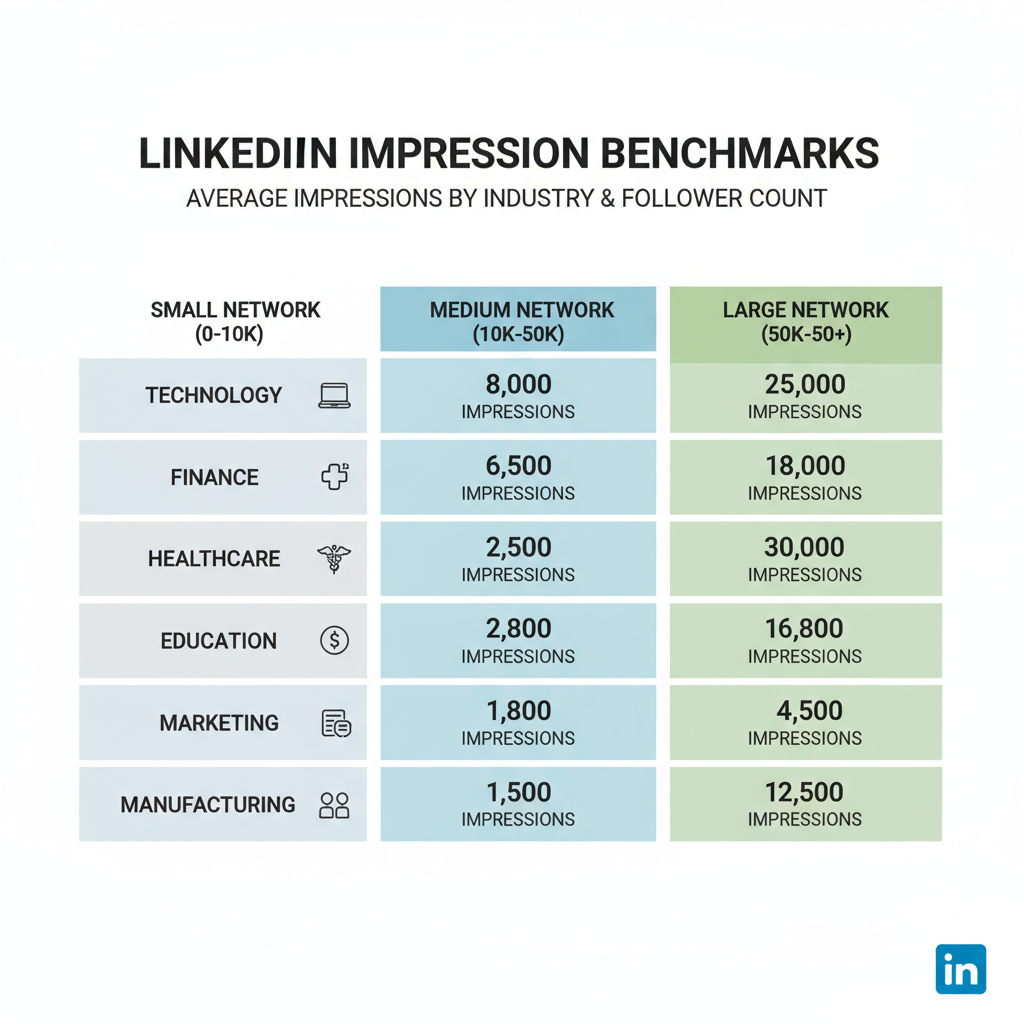 Factors That Influence Impressions — how many impressions on linkedin is good