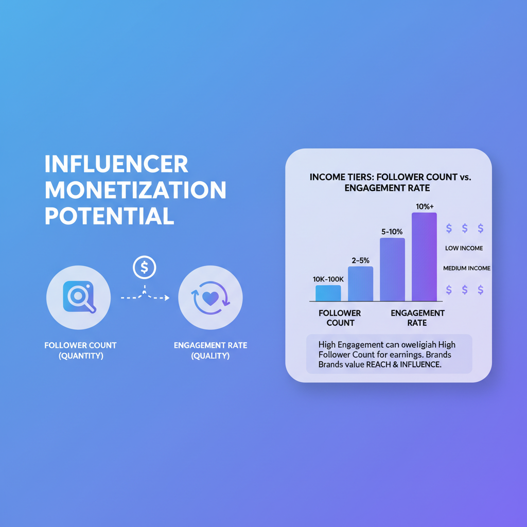 Follower Benchmarks for Each Monetization Method — how many instagram followers do i need to make money
